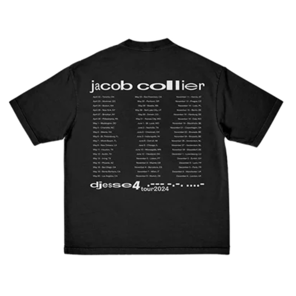 DJESSE 2024 Black Tour Tee Back